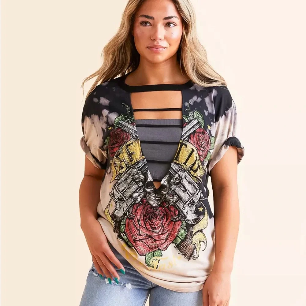 American Customs Nightlife Oversized T-Shirt - XL - Picture 1 of 5